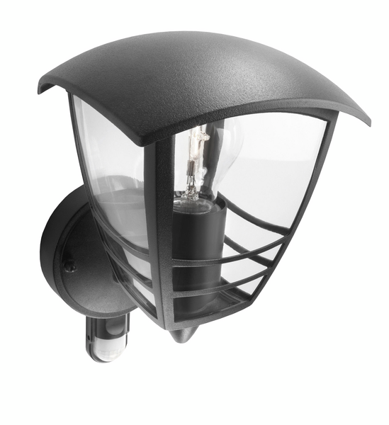 Ulkoseinävalaisin Philips Creek 60W E27 musta