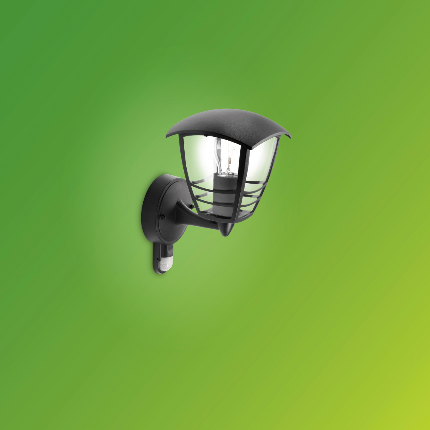 Ulkoseinävalaisin Philips Creek 60W E27 musta