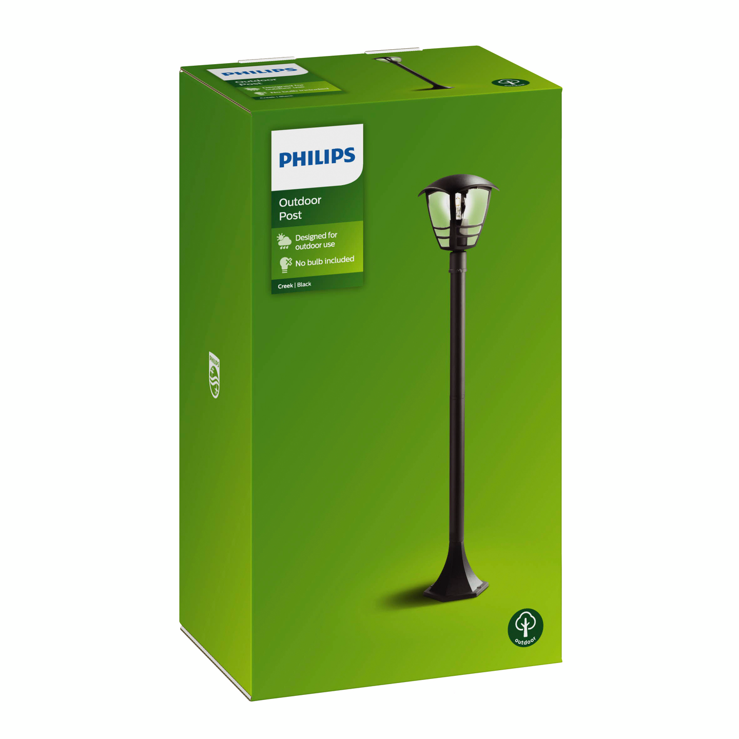 Ulkopylväsvalaisin Philips Creek 153833016 1x60W E27 musta