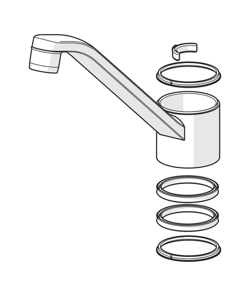 Juoksuputki Oras 159979V 210mm kromi