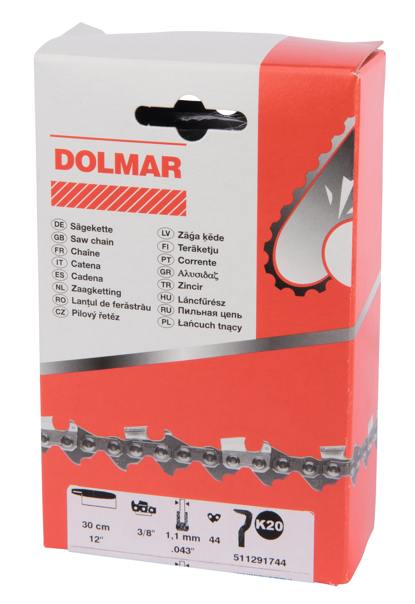 Teräketju Dolmar 3/8 1,1mm 44vl 511291744