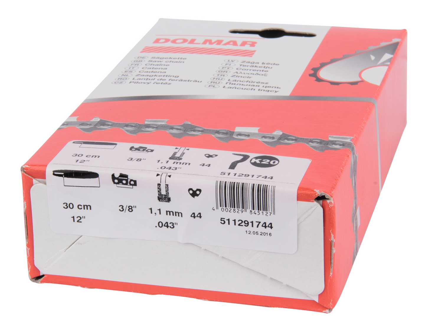 Teräketju Dolmar 3/8 1,1mm 44vl 511291744