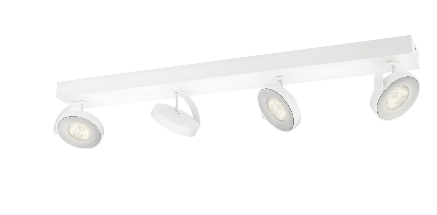 Kohdevalaisin Clockwork Philips 4x5W valkoinen