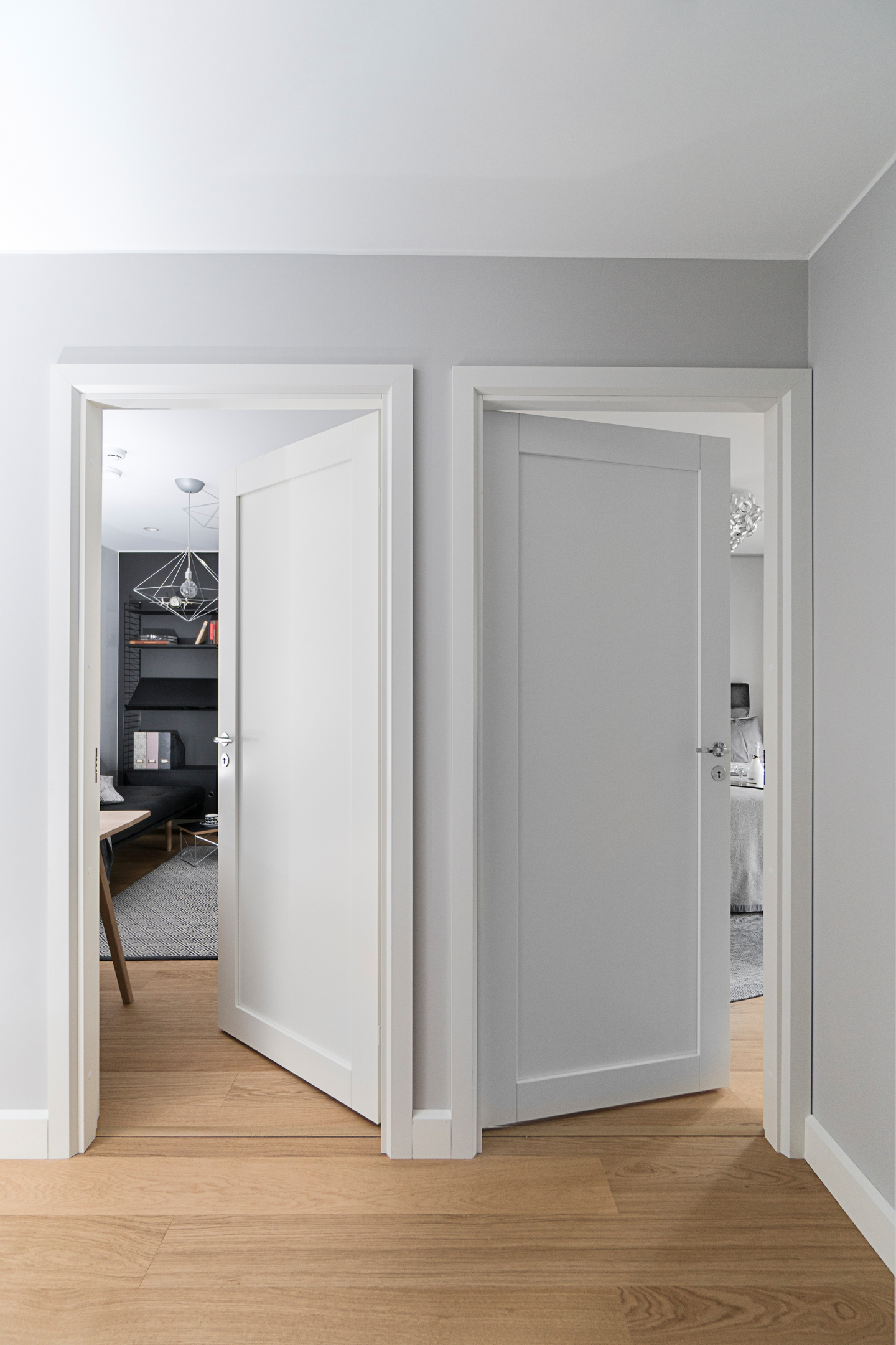 Sisäovi Swedoor Unique 501 massiivikehysovi maalattu