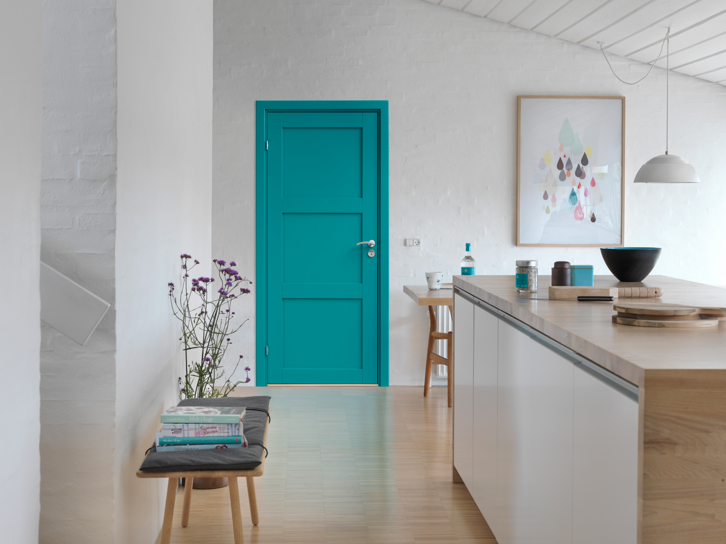 Sisäovi Swedoor Unique 505 massiivikehysovi valkoinen