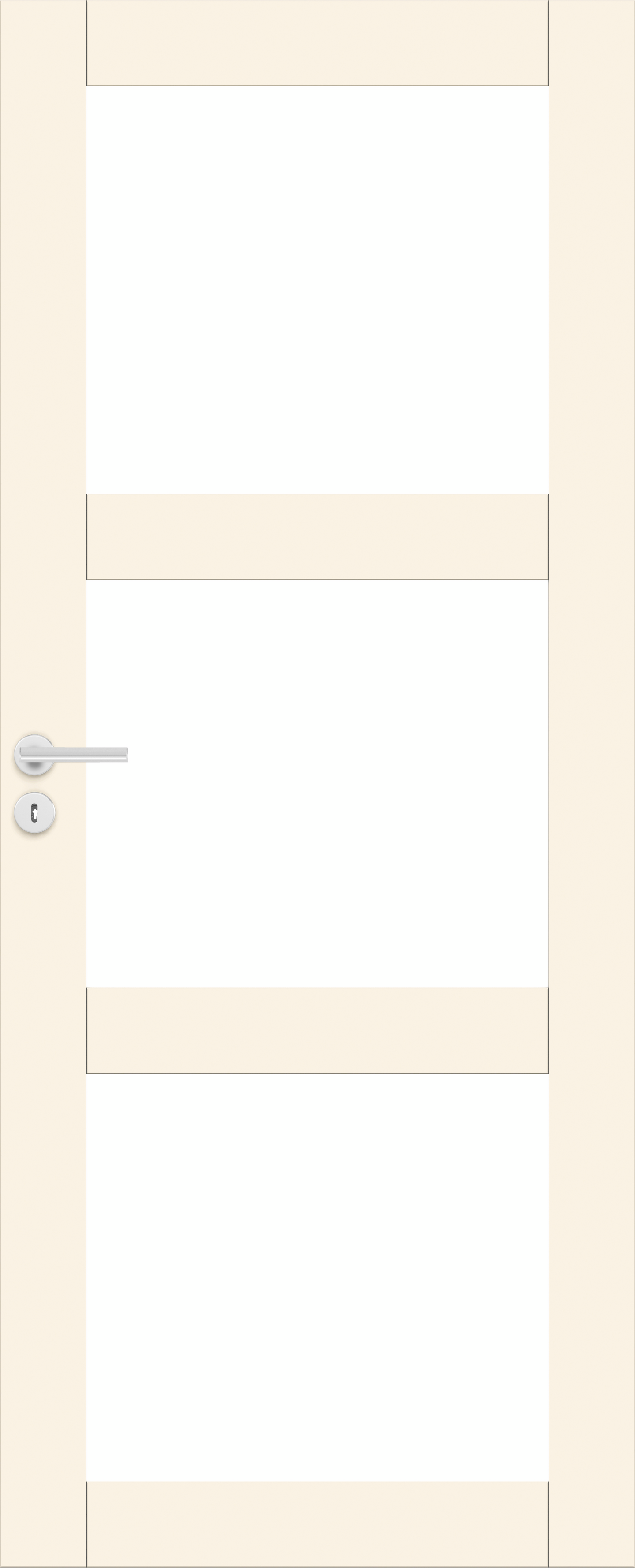 Sisäovi Swedoor Unique 507 massiivikehysovi valkoinen satiinilasi