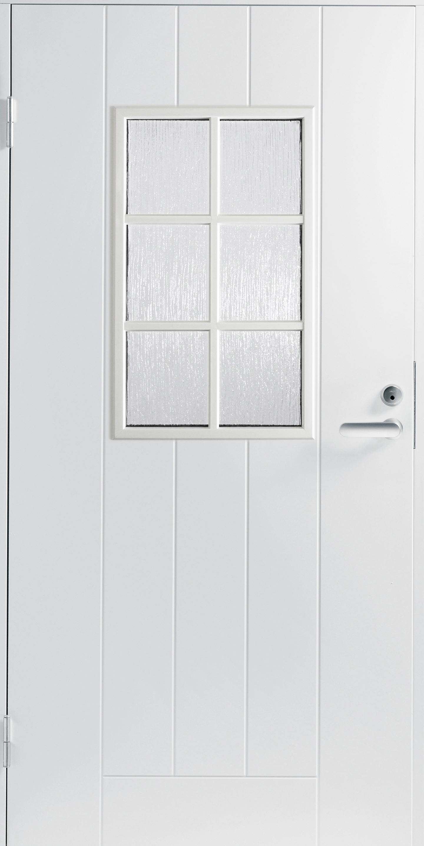 Ulko-ovi Swedoor Basic B0015 valkoinen kuviolasi