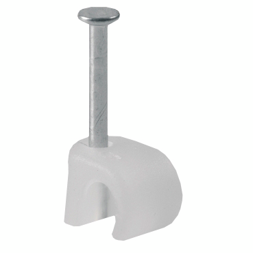 Naulakiinnike Schneider Electric TC3-5 valkoinen 25kpl