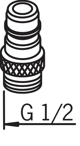 Liitinnippa Oras 1/2 hanavaraosa 158954V