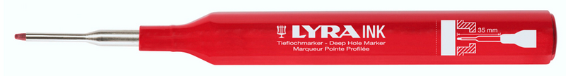 Reikämarkkeri Lyra INK punainen