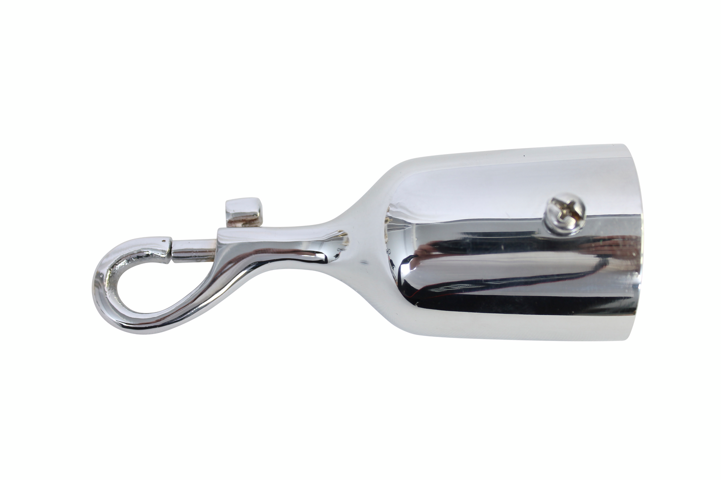 ÄNDBESLAG PIIPPO MED HAKE 35 MM KROM