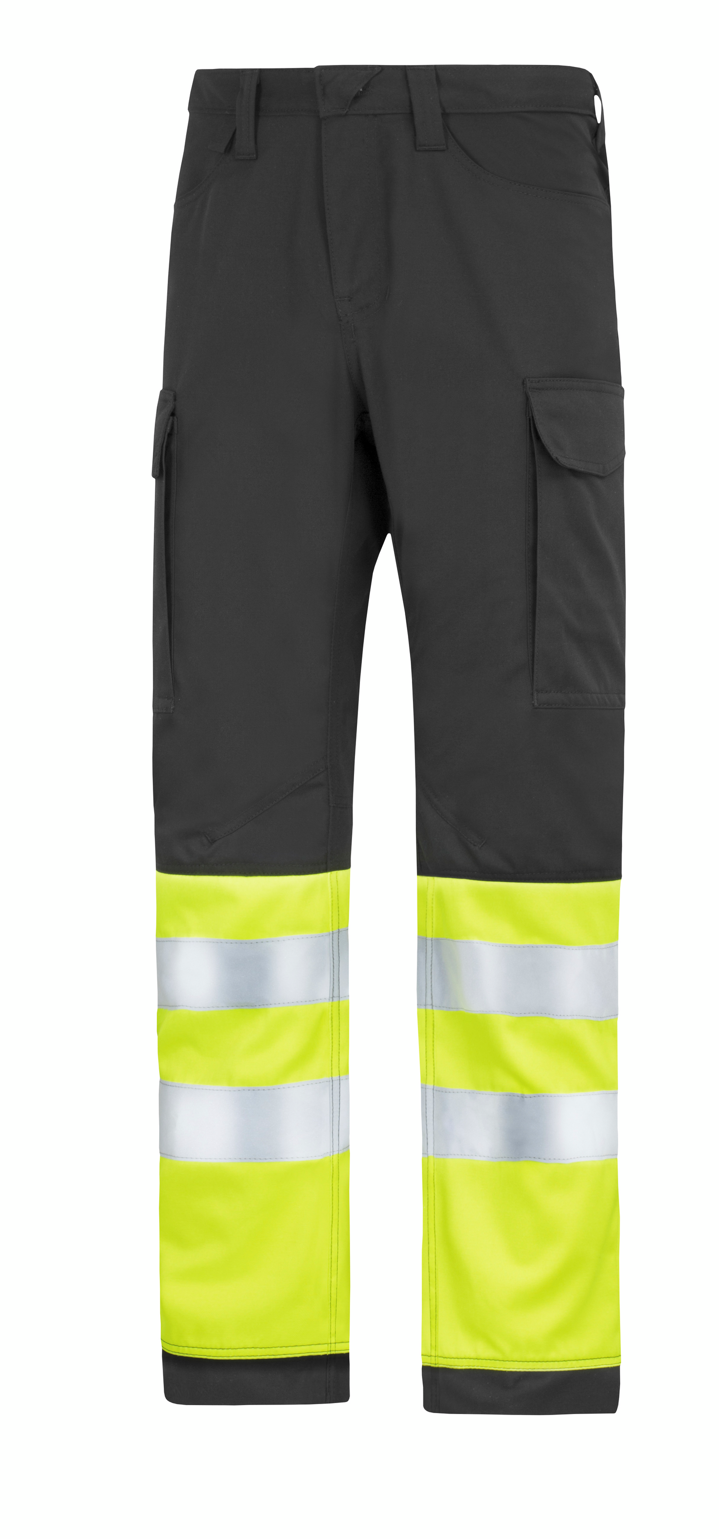 Housut Snickers 6900-0466 musta-huomiokeltainen