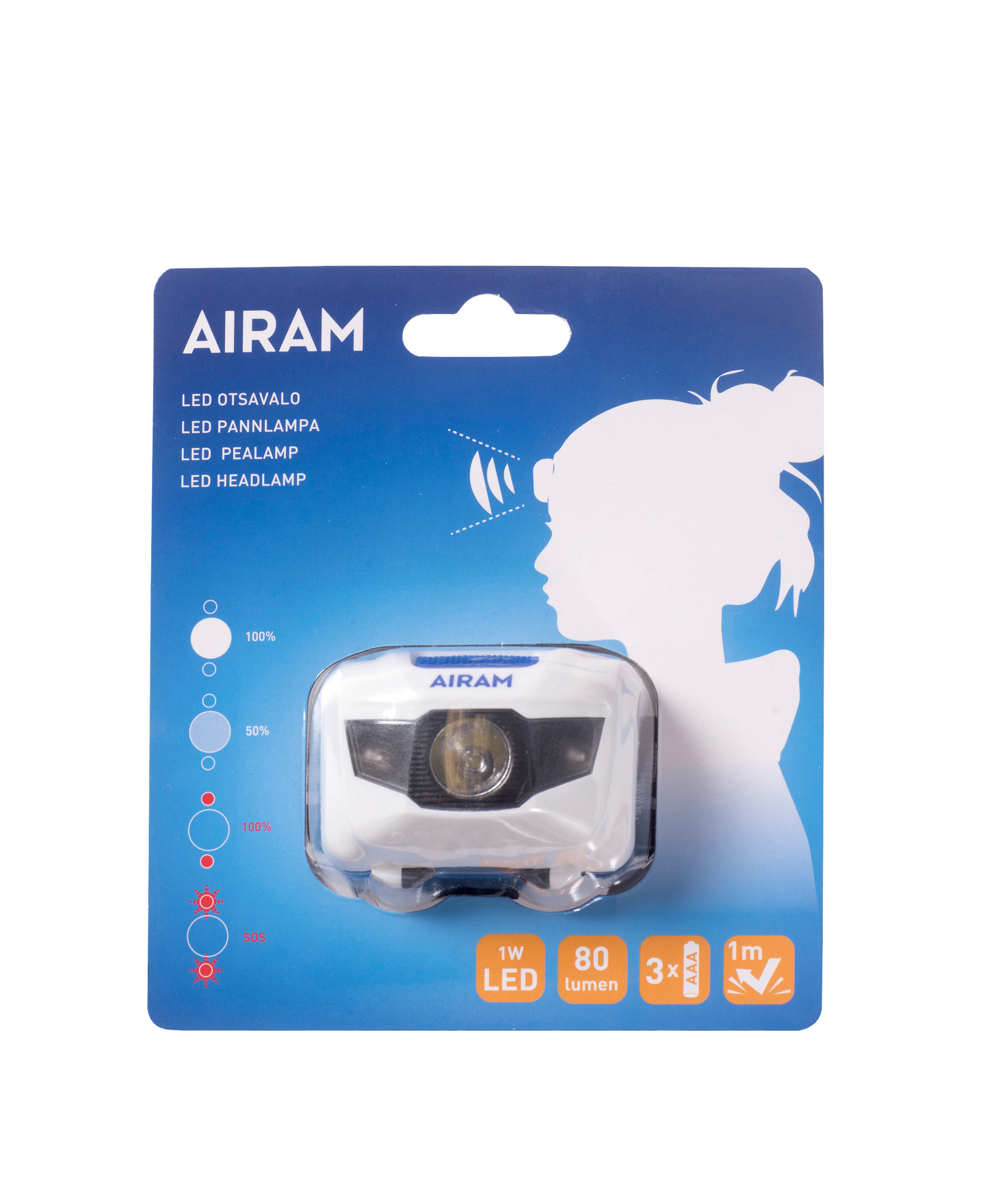 Otsalamppu Airam 1W 80lm