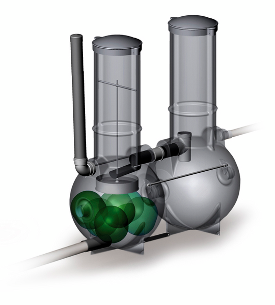 Harmaavesipuhdistamo Wavin Labko Biorami 500 LVI 3629005