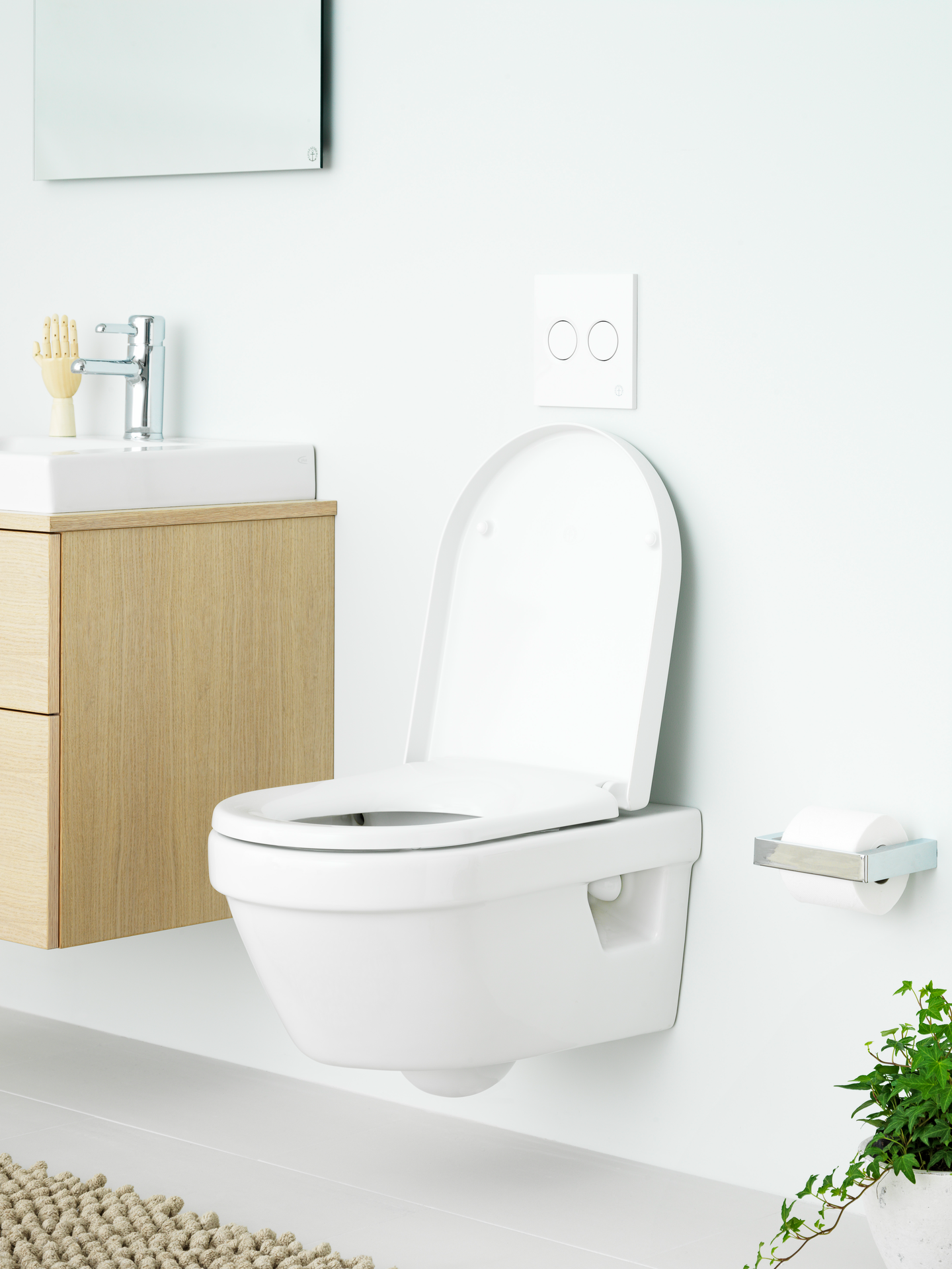 Wc-istuin Gustavsberg Hygienic Flush 5G84 seinä istuinkannella 5G84HR01