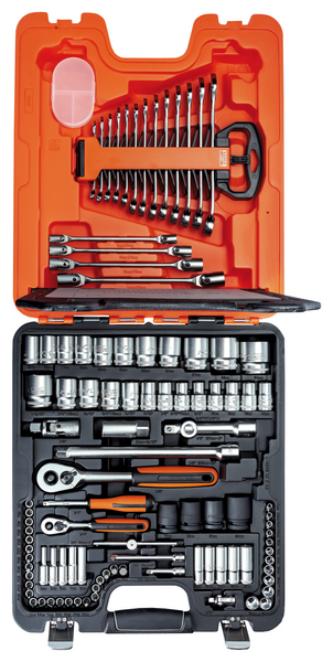 Hylsysarja Bahco S106 1/4in ja 1/2in 106-osainen