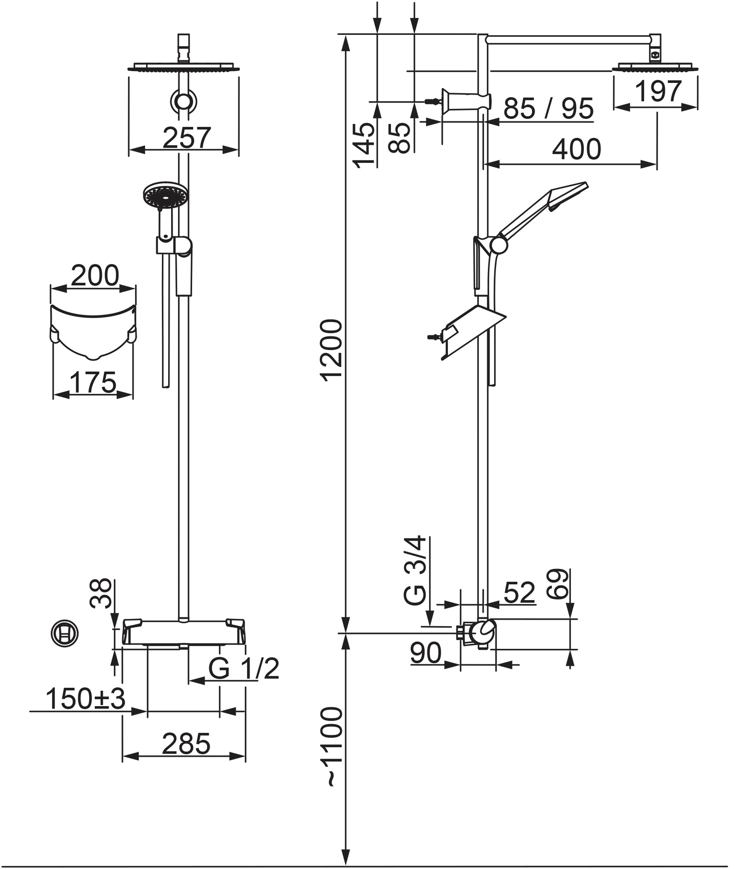 Sadesuihkuhana Oras Optima 7192