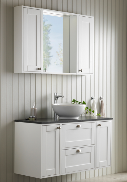 SKÅLHANDTAG HAFA EDEN KROM KOMPLETT, MED SKRUV