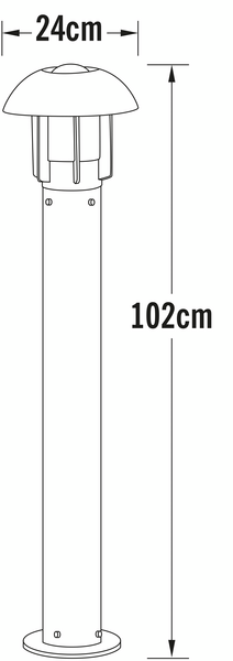 Pylväsvalaisin Konstsmide Heimdahl musta