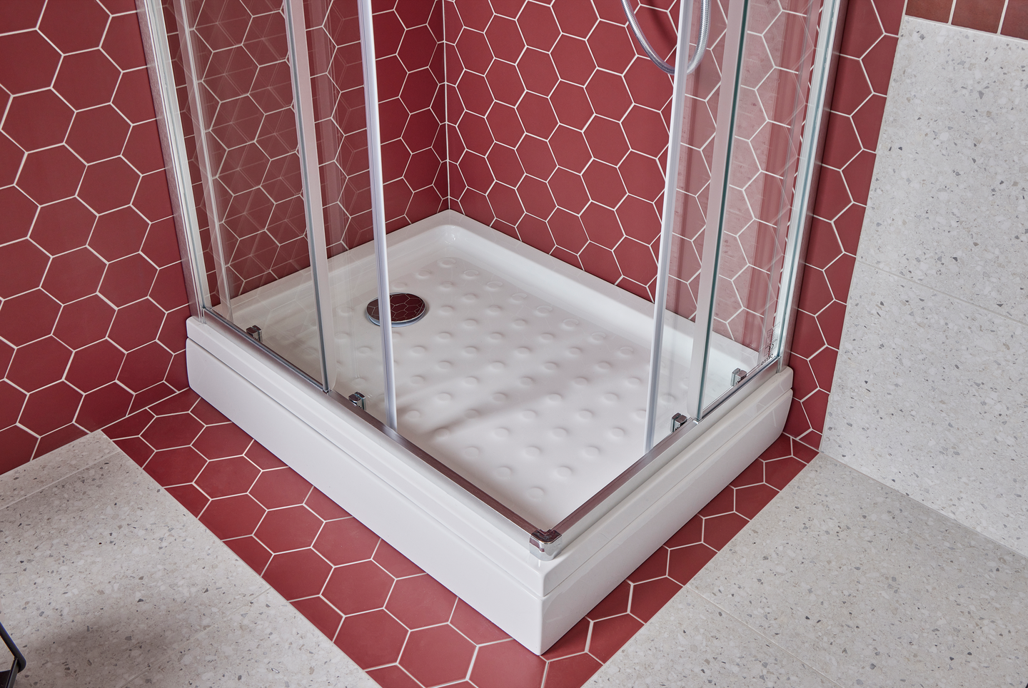 Suihkuallas Cello Foyle 70x90 valkoinen