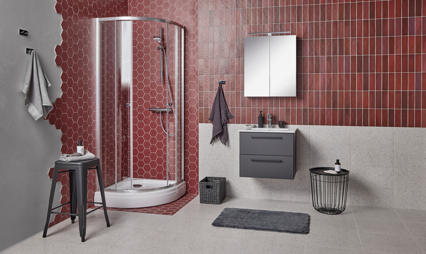 Suihkuallas Cello Yarra 90x90