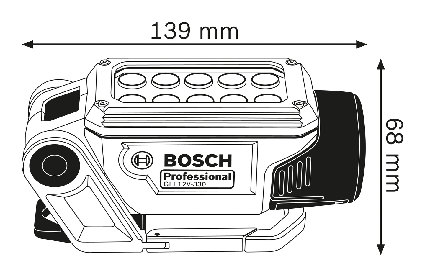 Akkuvalo Bosch GLI 12V-330 Solo