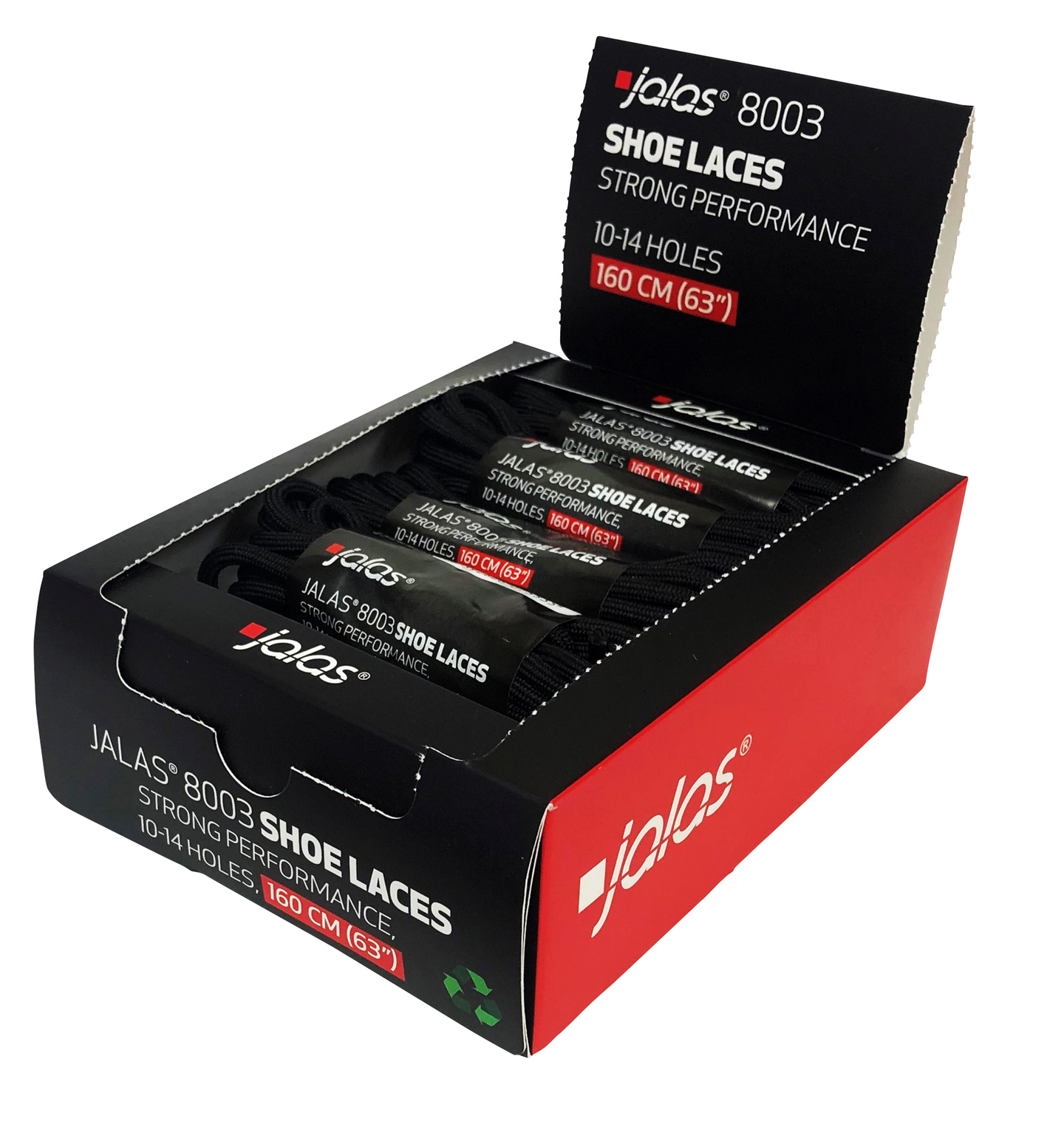 Kengännauhat JALAS 8003 polyesteri musta