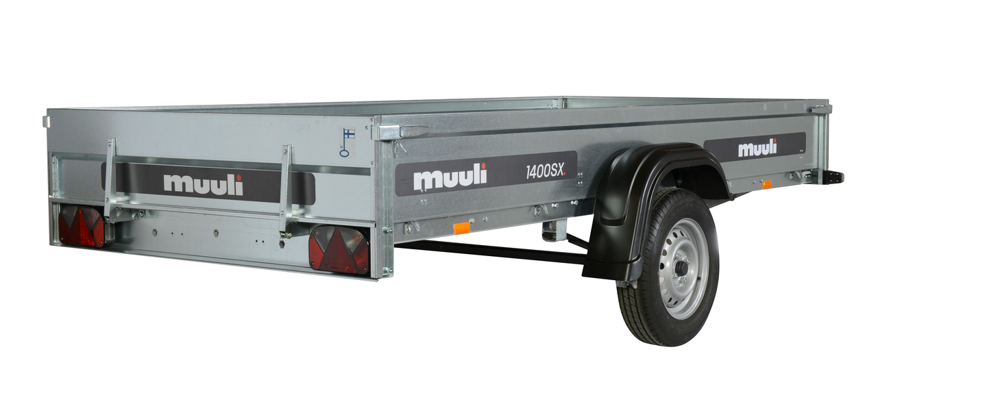 Peräkärry Muuli 1400SX 140 x 304 x 30cm