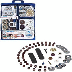 Tarvikesarja Dremel 70-osainen SpeedClic