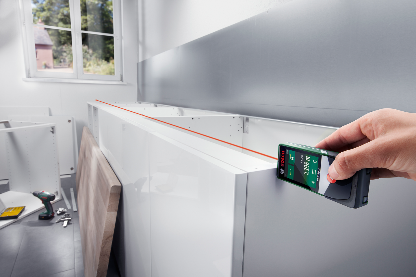 Laseretäisyysmittalaite Bosch PLR 50 C