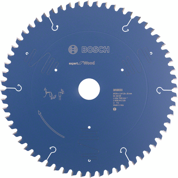 Pyörösahanterä Bosch Expert for Wood 254x2,4/1,8x30mm Z60