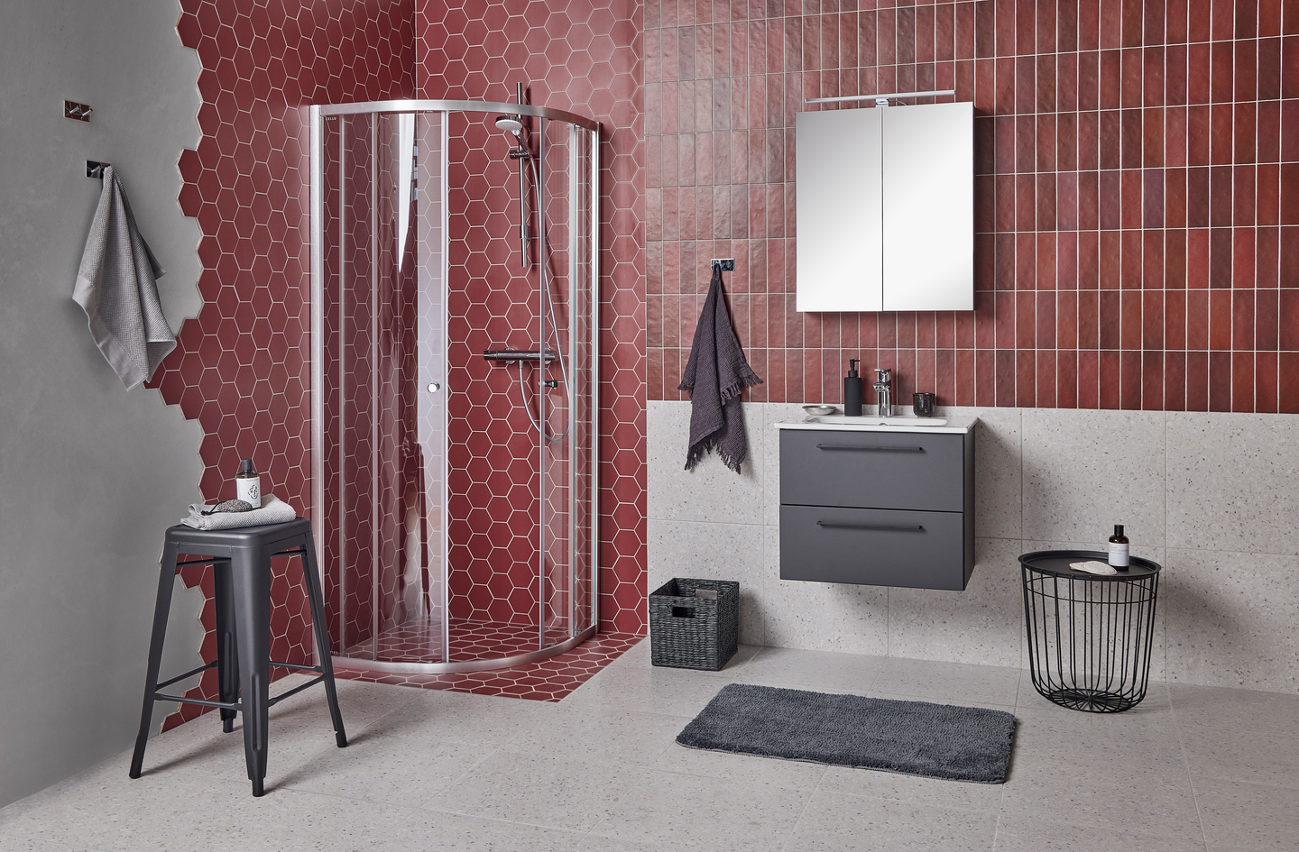 Suihkunurkka Cello Albany 80x80 kirkas