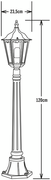 Pylväsvalaisin Konstsmide Firenze valkoinen