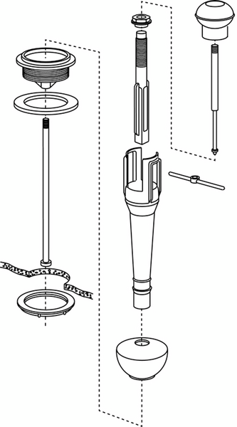 Wc-varaosa Gustavsberg 1929900238 NP-20 pohjaventtiili