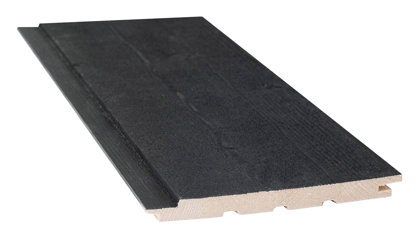 Sisustuspaneeli Siparila STRUKTUURI 15x176x2350 kuultava musta STS PP 1,89m²