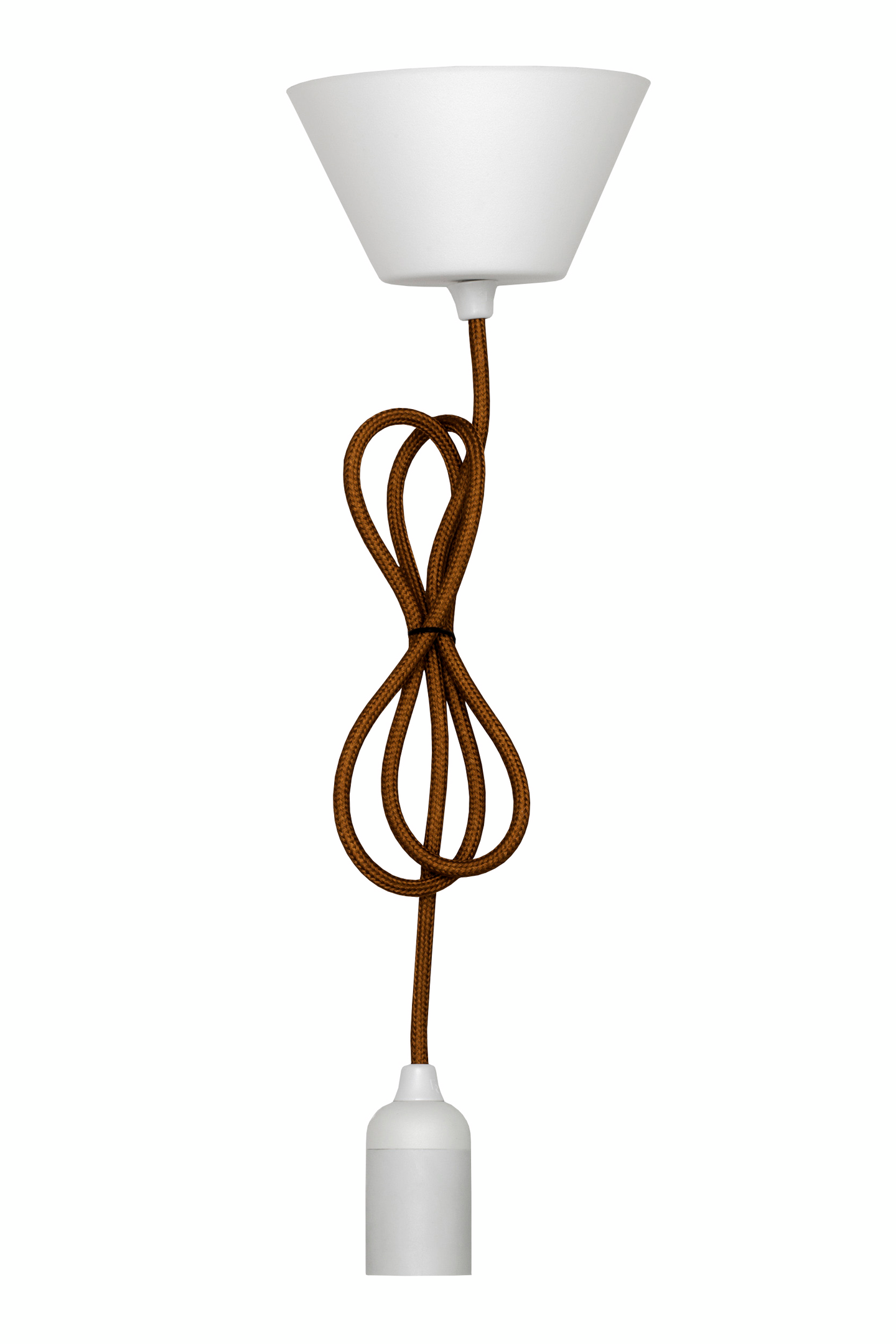 Tekstiilivalaisinjohto Airam E27 1,2m kupari