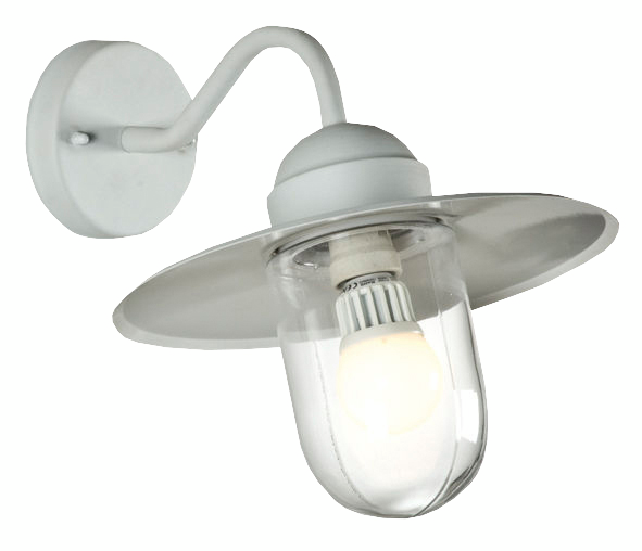 Ulkoseinävalaisin Airam Arvika E27 IP44 valkoinen