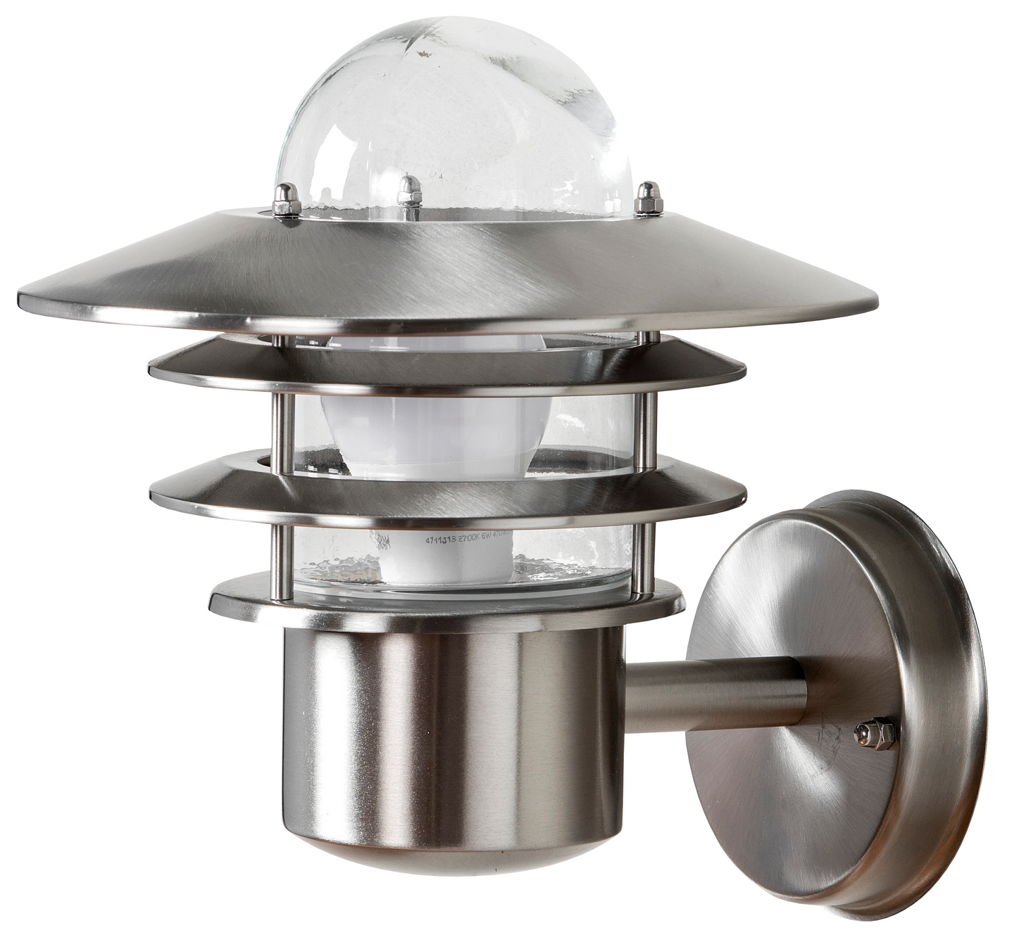 Ulkoseinävalaisin Airam Käpylä mini E27 ruostumaton teräs