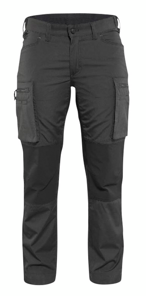 Naisten stretch-housut Blåkläder 715918459899 tummanharmaa/musta