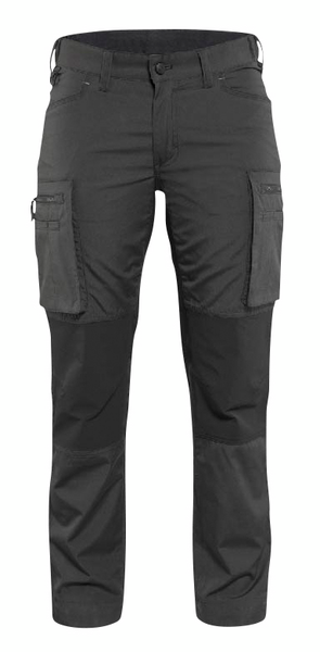 Naisten stretch-housut Blåkläder 715918459899 tummanharmaa/musta