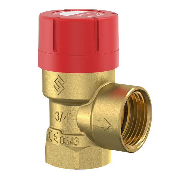 Varoventtiili 3/4in 2,5bar messinki sisäkiertein