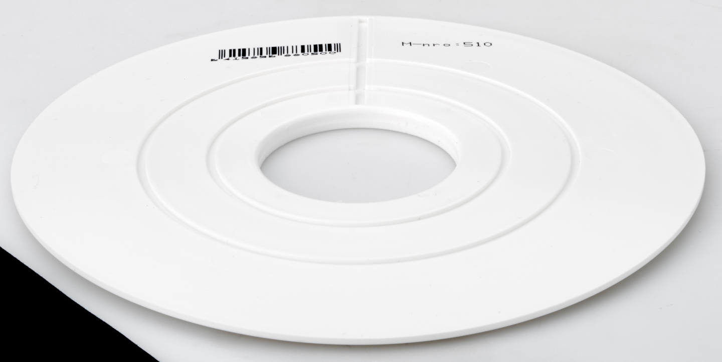 Kolmen koon peitelevy PROF 160mm 50/75/110mm valkoinen