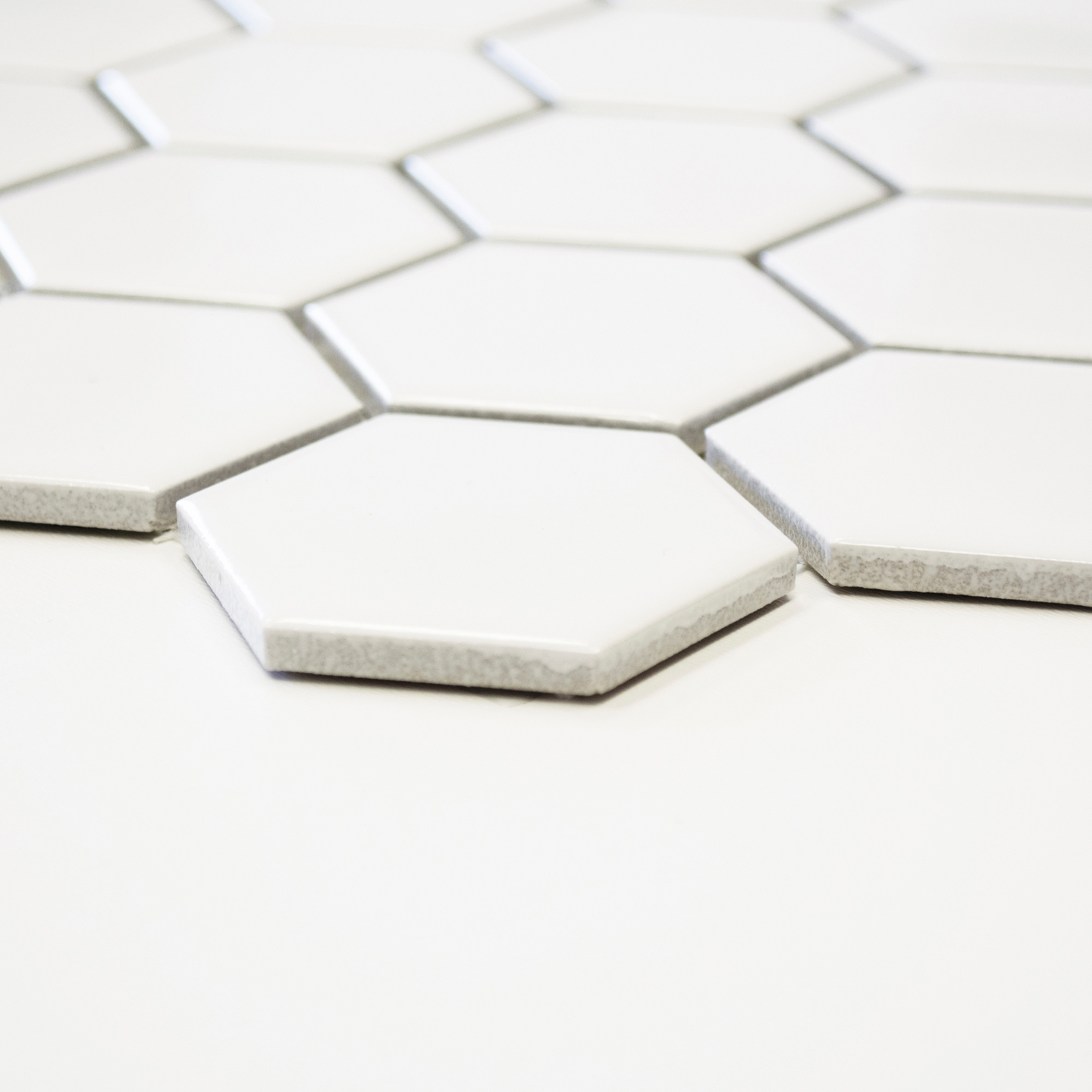 Mosaiikki Cello Hexa 5,1x5,9/32,5x28,1 valkoinen matta 0,94m²