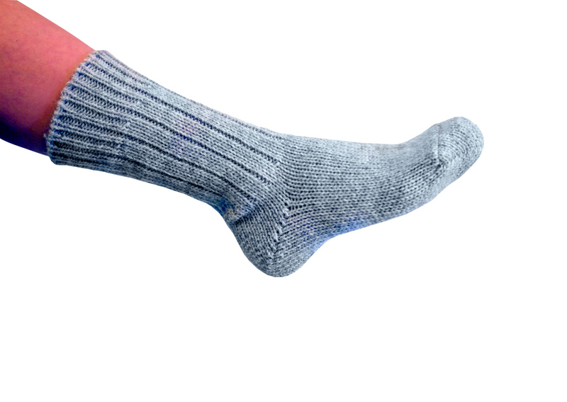 Villasukat kotimainen harmaa