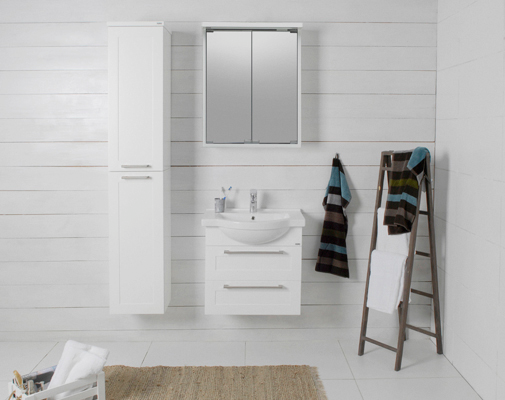 SPEGELSKÅP NORO ALVA 600 VIT MATT