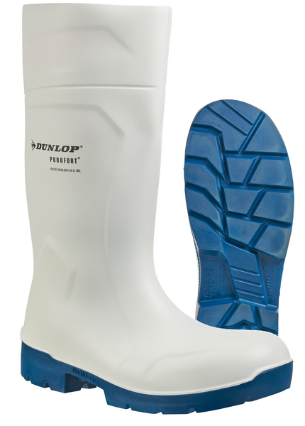 Turvasaappaat Dunlop 61131 Purofort valkoinen/sininen