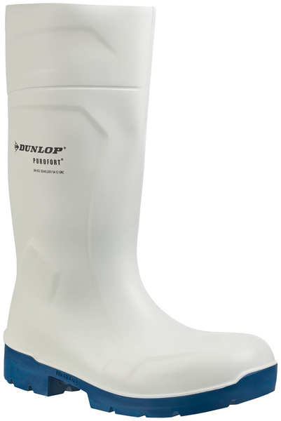 Turvasaappaat Dunlop 61131 Purofort valkoinen/sininen