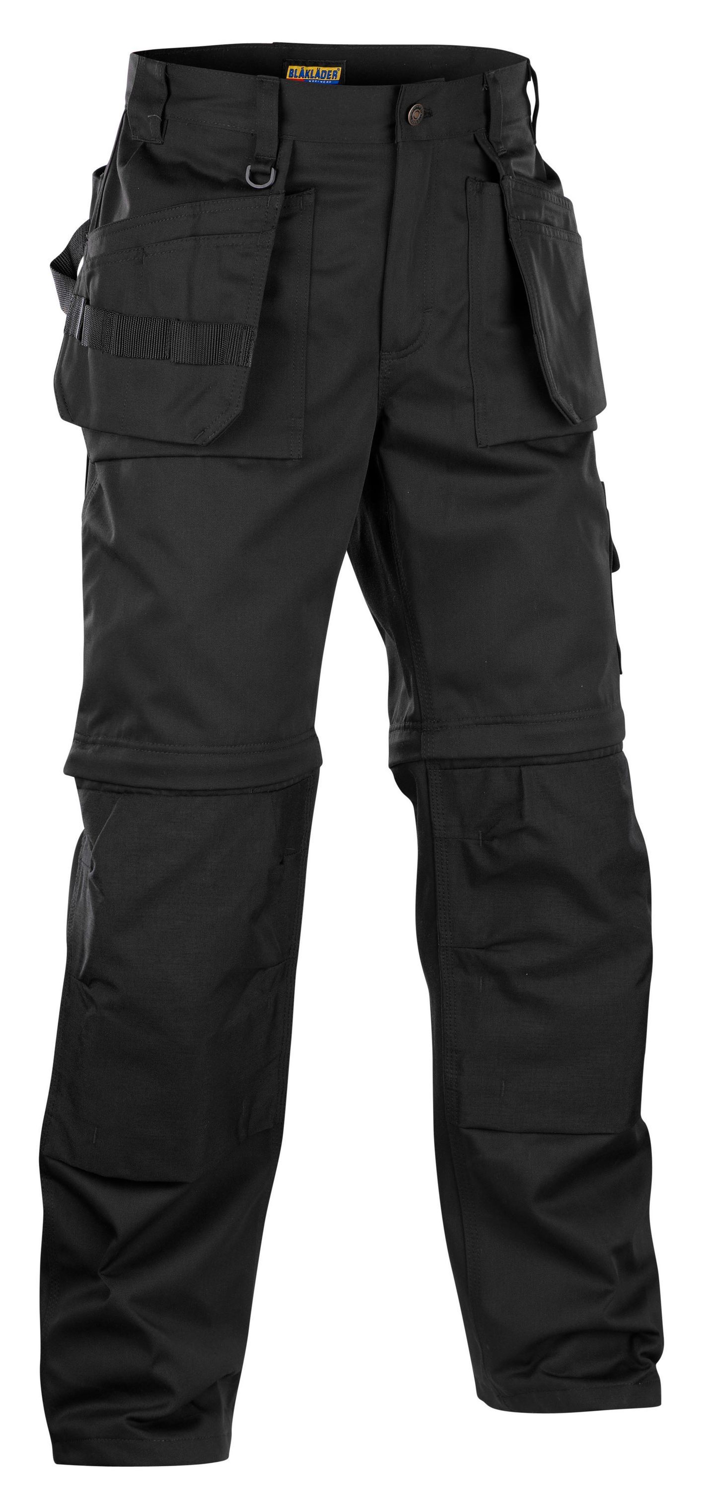 Zip-off riipputaskuhousut Blåkläder 153818609900 musta