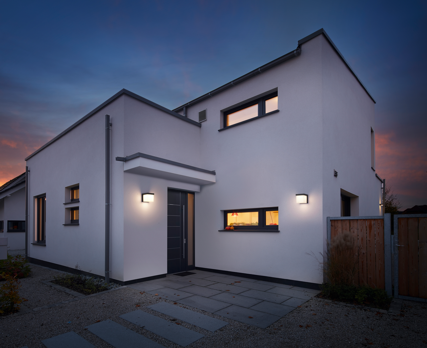 Ulkoseinävalaisin TRIO Yangtze led IP54 antrasiitti