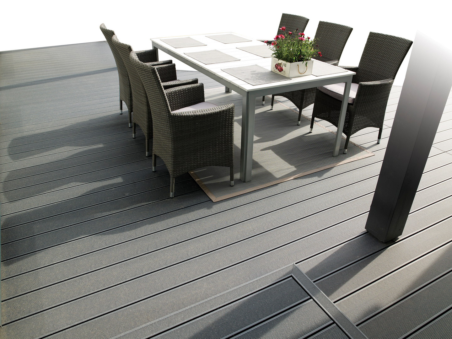 Terassilauta UPM ProFi Patio komposiitti harmaa 28x120x3000mm